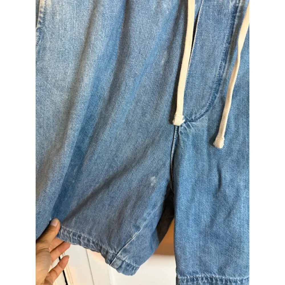 Gap Men’s Elastic Waist Pull on Denim Shorts